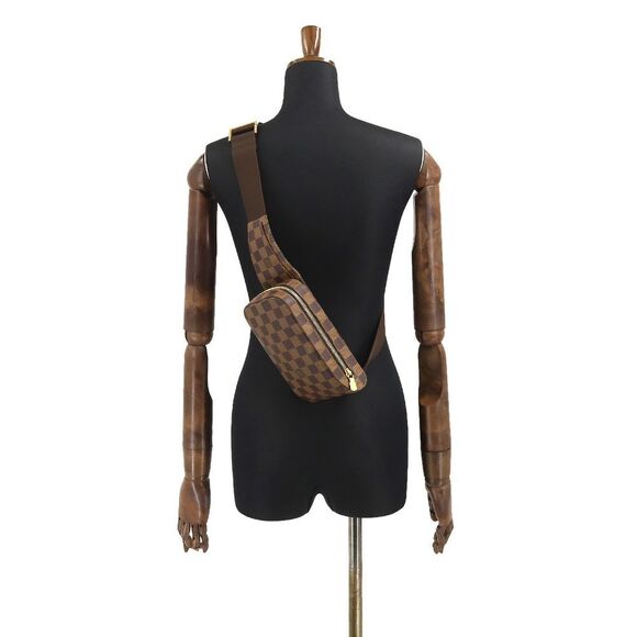 Louis Vuitton Damier Geronimos Body Bag Waist Pouch Ebene Brown - Picture 7 of 7